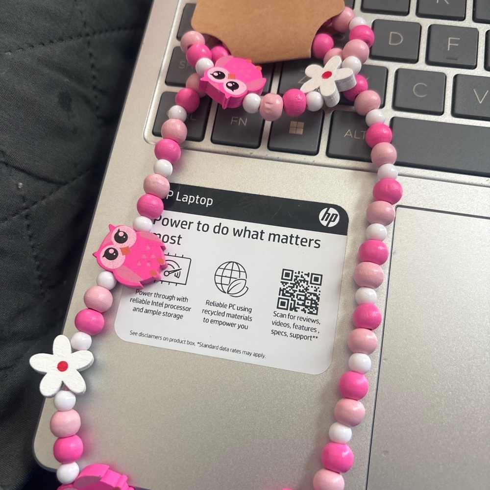 Necklace and bracelet wooden bead kids bundle